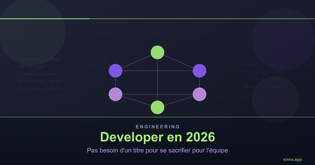 Être Developer en 2026 : le poste où on n'a pas besoin d'un titre pour se sacrifier pour l'équipe